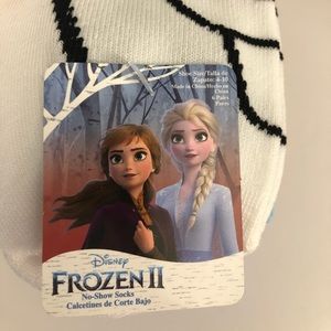 Disney Frozen 2 No Show Sock 6 Pair Shoe Size 4-10